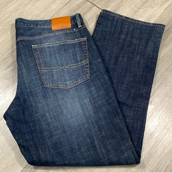 Lucky Brand 361 Vintage Straight Dark Wash Stretch Jeans size 38 - Picture 1 of 16